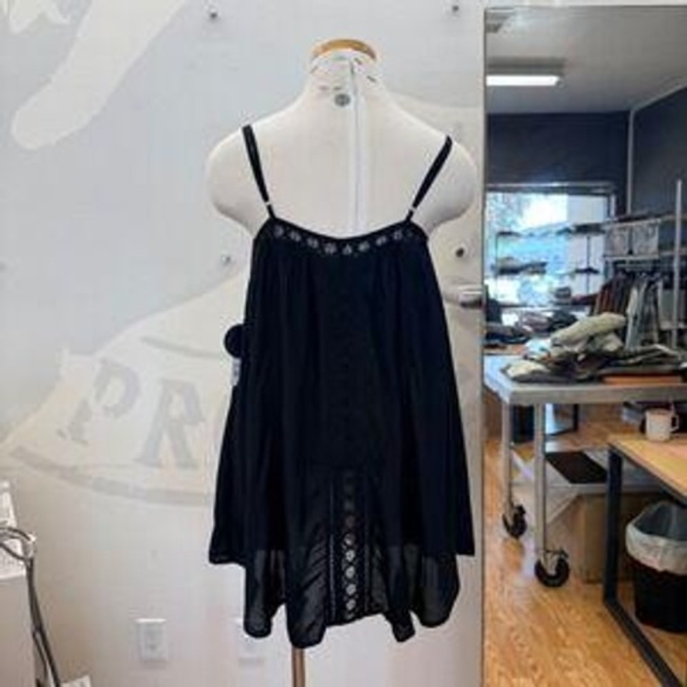 Amuse Society Lexa Lace Cami Mini Dress Black Boho Whimsigoth XS NWT - Picture 4 of 15